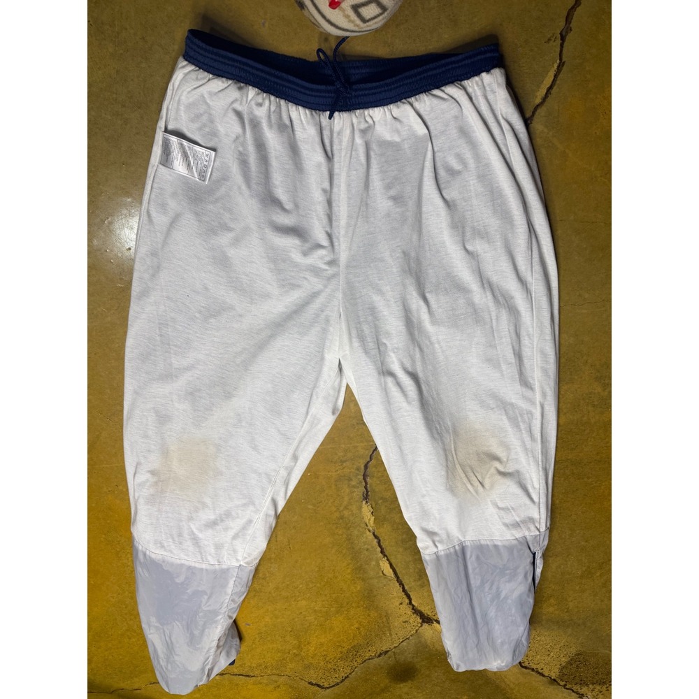Vtg Nike Men's Blue Nylon Track Pants Warm Up Windbreaker Training XL - Picture 8 of 12